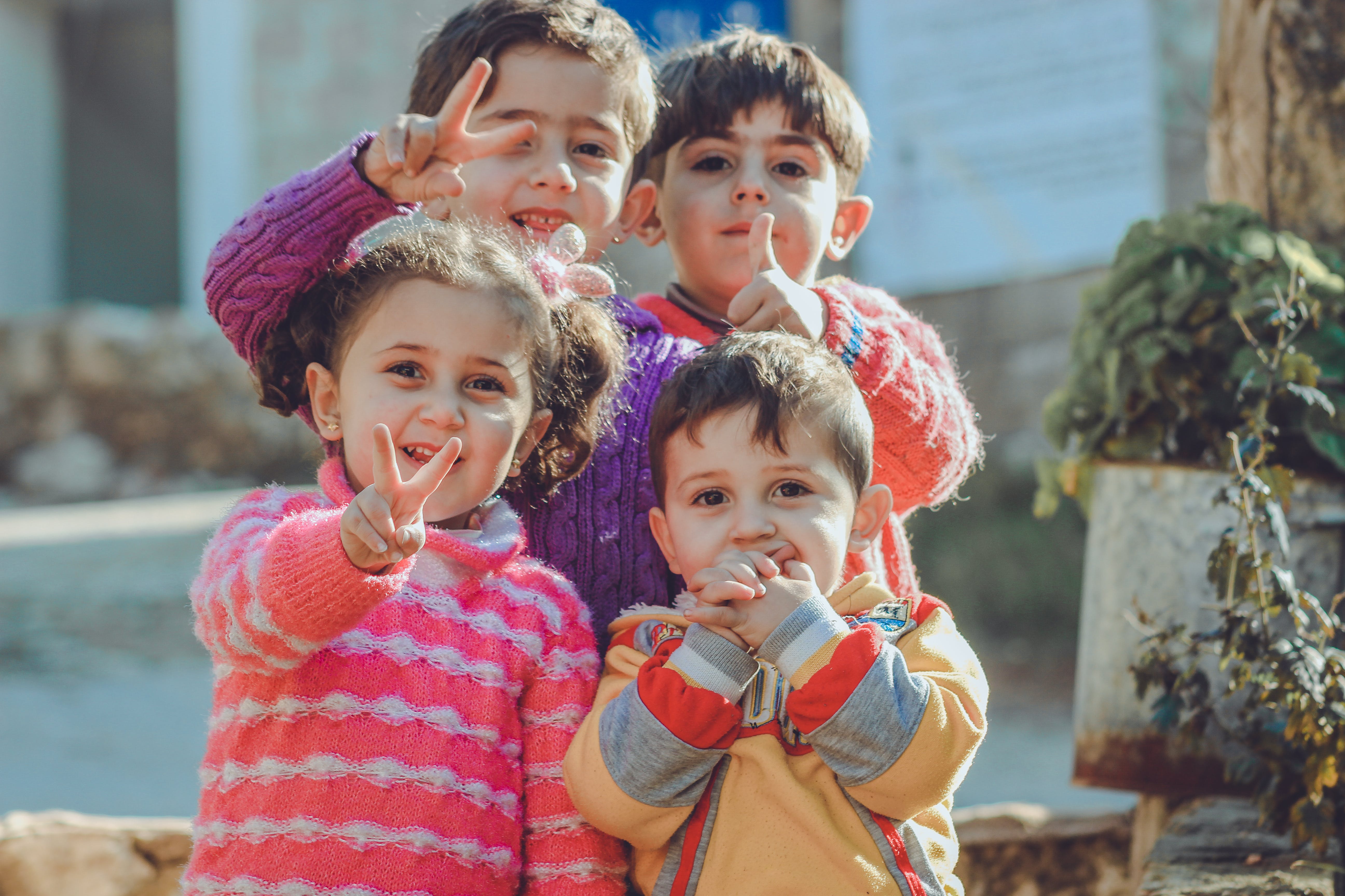 Gratis Fotografía De Niños Felices Foto de stock