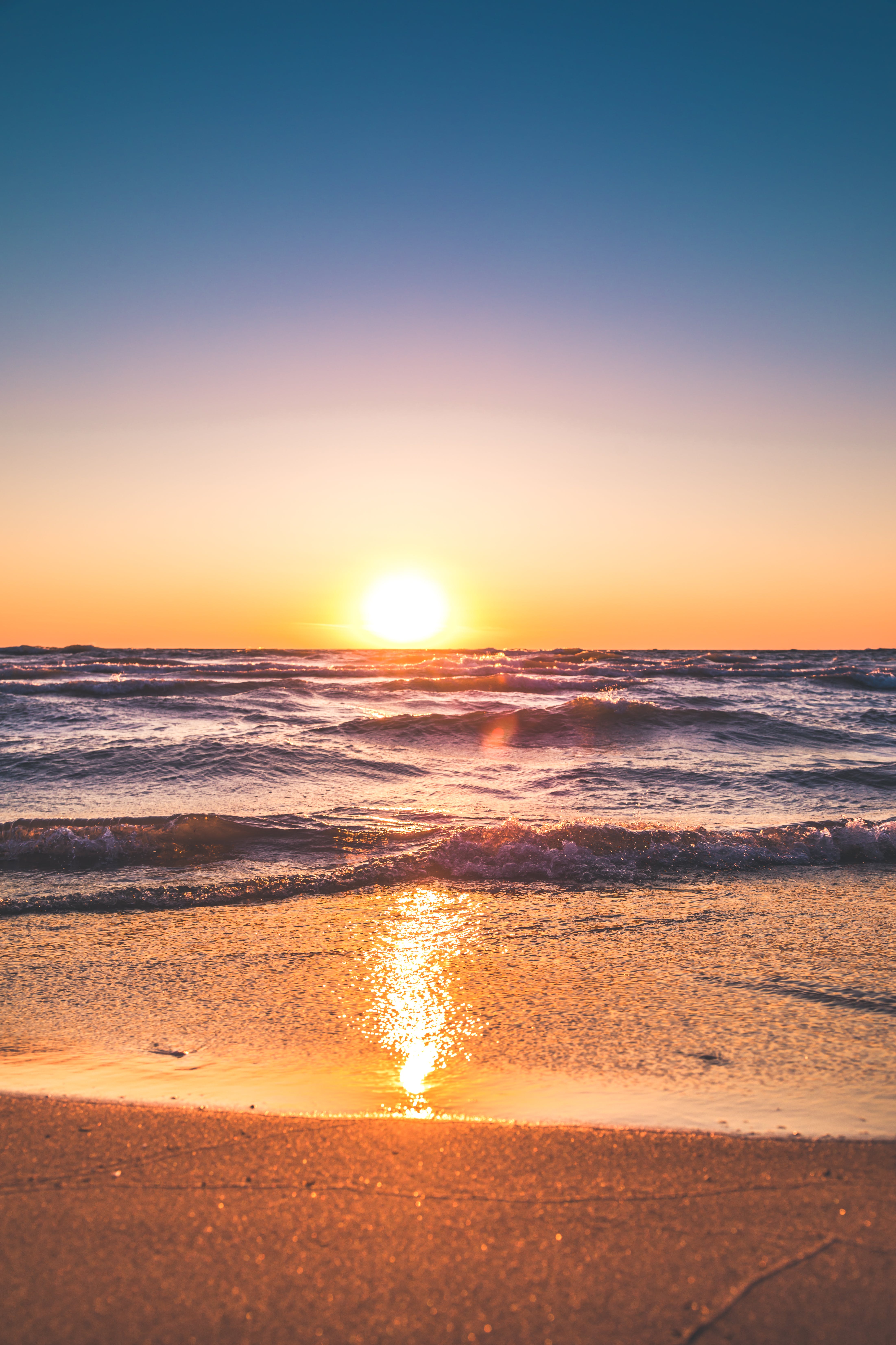 Gratis Vista Panorámica Del Océano Durante La Puesta De Sol Foto de stock